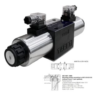 Válvula direcional hidráulica com acionamento elétrico 4WE10-V-30-X-NZ5L