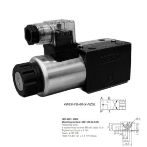 Válvula direcional hidráulica com acionamento elétrico 4WE6-FB-60-X-NZ5L