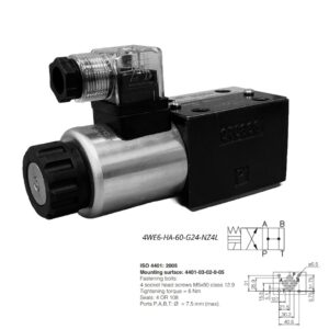 Válvula direcional hidráulica com acionamento elétrico 4WE6-HA-60-G24-NZ4L
