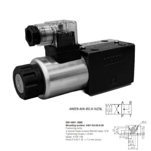 Válvula direcional hidráulica com acionamento elétrico 4WE6-MA-60-X-NZ5L