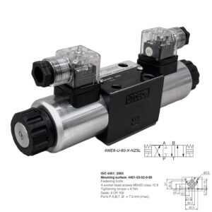 Válvula direcional hidráulica com acionamento elétrico 4WE6-U-60-X-NZ5L