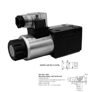 Válvula direcional hidráulica com acionamento elétrico 4WE6-UB-60-X-NZ5L