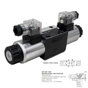 Válvula direcional hidráulica com acionamento elétrico 4WE6-V-60-X-NZ5L