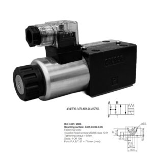 Válvula direcional hidráulica com acionamento elétrico 4WE6-VB-60-X-NZ5L