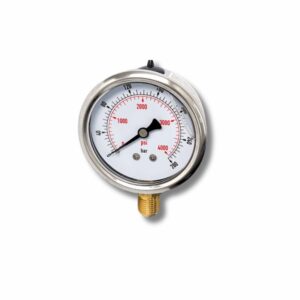 Manômetro em aço inox com glicerina - MAN 60MM - ESC. 0-70BAR X PSI - VERTICAL - S/ LOGO (IMP)